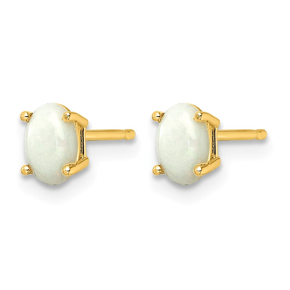 14K Opal-Ohrringe – Oktober
