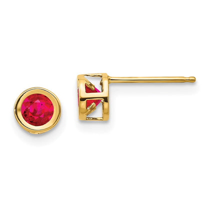 14K Rubin Ohrringe - July