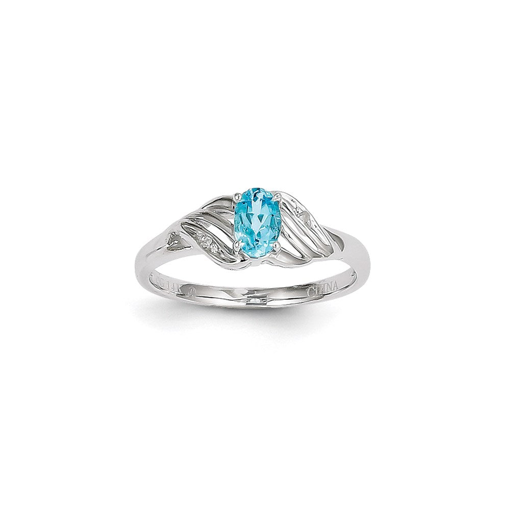 14K Weißgold WG LBT Diamantring