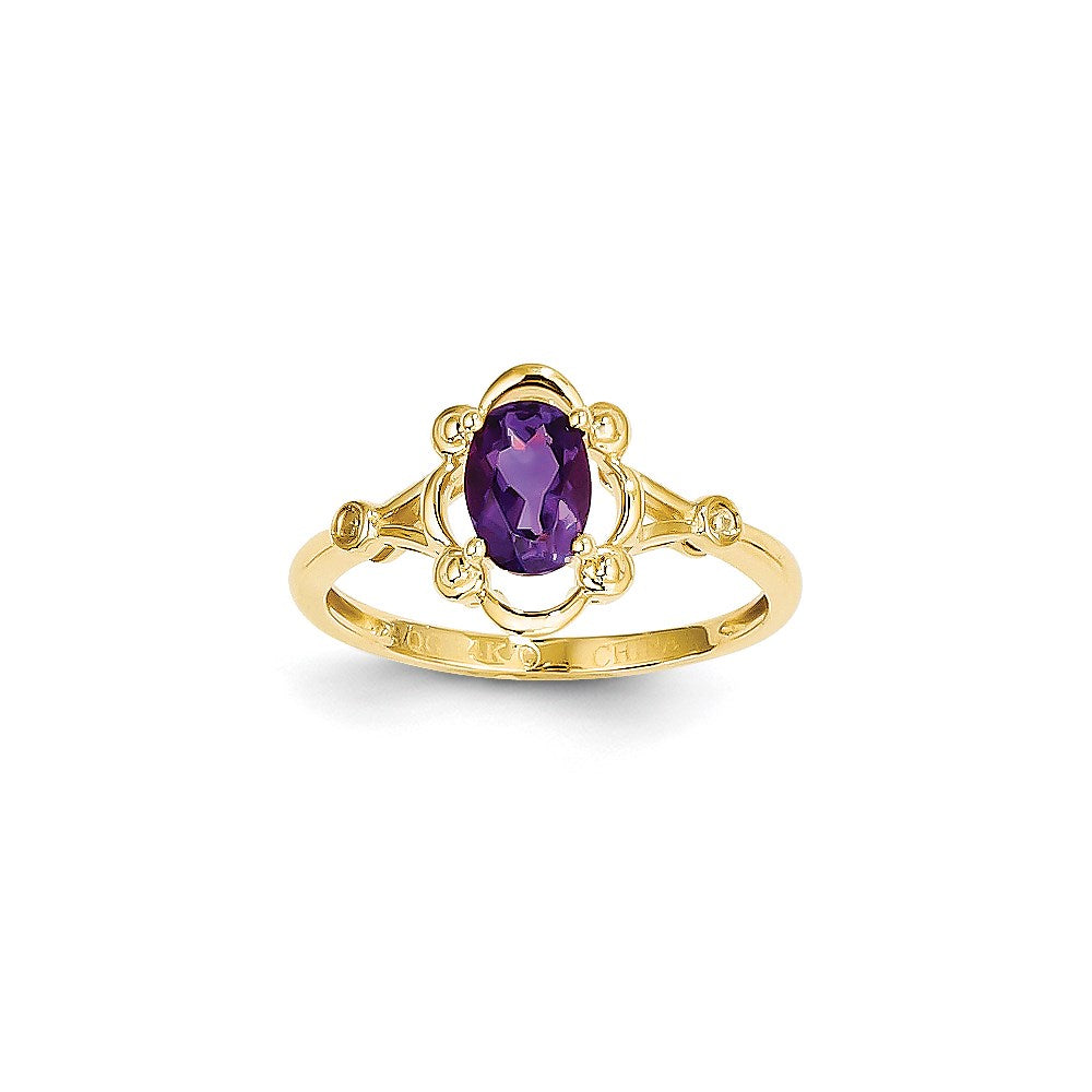 10K Gelbgold Diamant-Ring