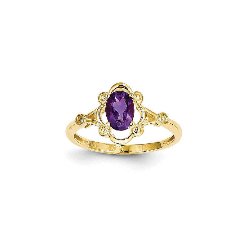 10K Gelbgold Diamant-Ring