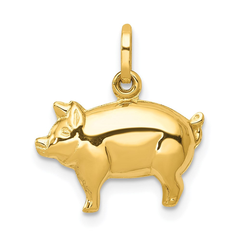 14K Gelbgold 14K Pig Charm