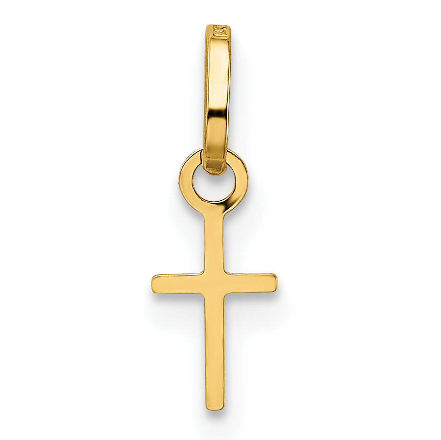 14K Gelbgold 14K Winzig Kreuz Charm