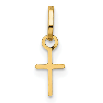 14K Gelbgold 14K Winzig Kreuz Charm