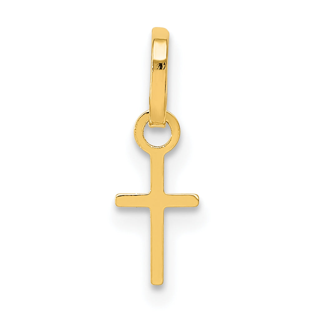 14K Gelbgold 14K Winzig Kreuz Charm