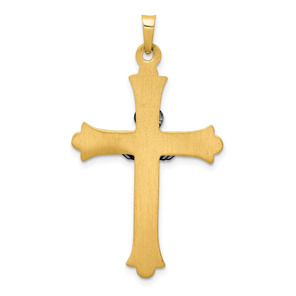 14K Bicolor 14K Bicolor Claddagh Kreuz Anhänger