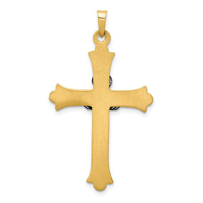 14K Bicolor 14K Bicolor Claddagh Kreuz Anhänger