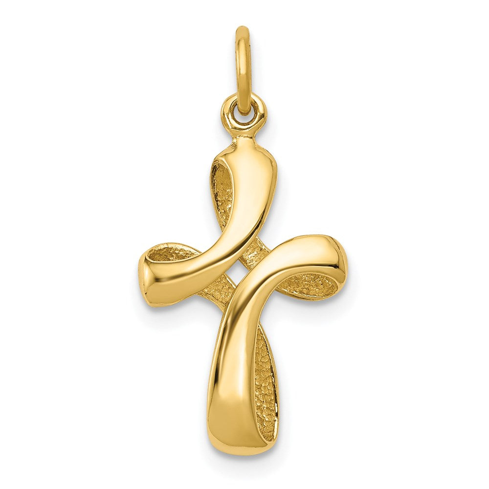 14K Gelbgold 14K Poliert Kreuz Charm