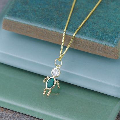 14K Gelbgold 14K May Junge Geburtsstein Charm