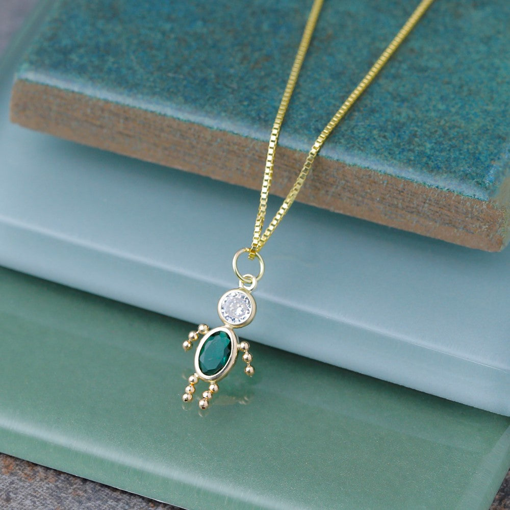 14K Gelbgold.7mm Venezianer mit Karabinerverschluss Halskette