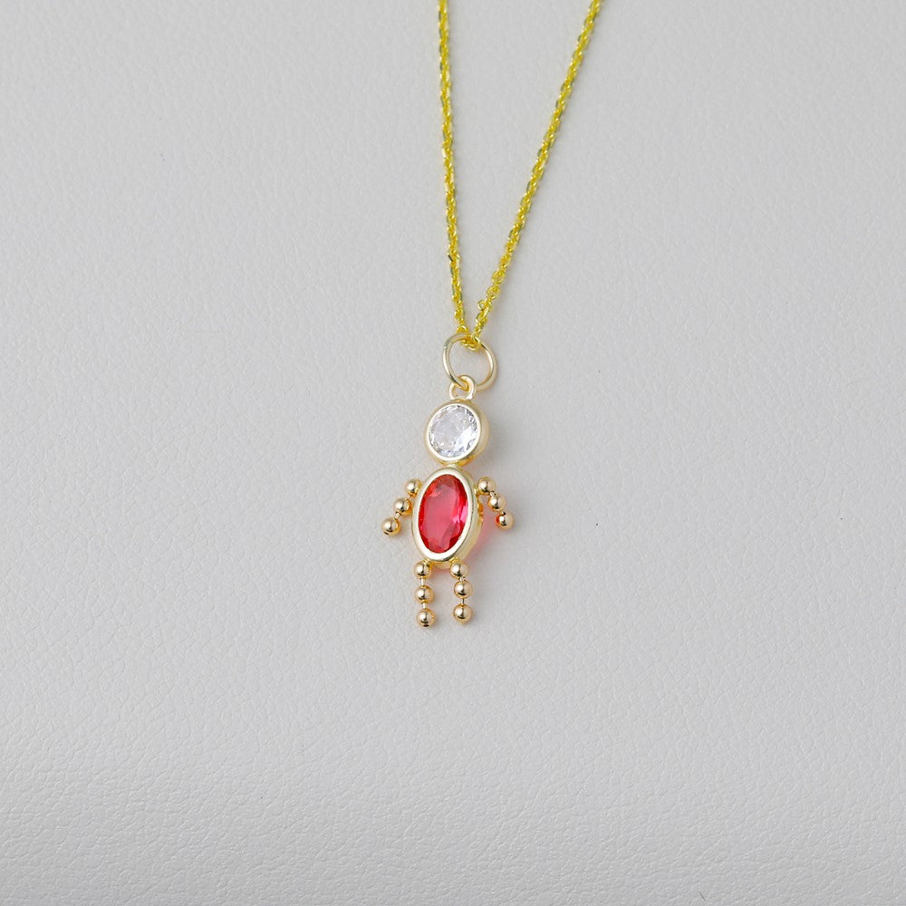 14K Gelbgold 14K October Junge Geburtsstein Charm
