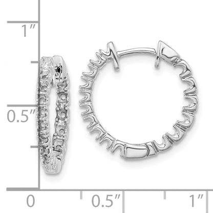14K Weißgold Ohrringe mit echten VS Diamanten