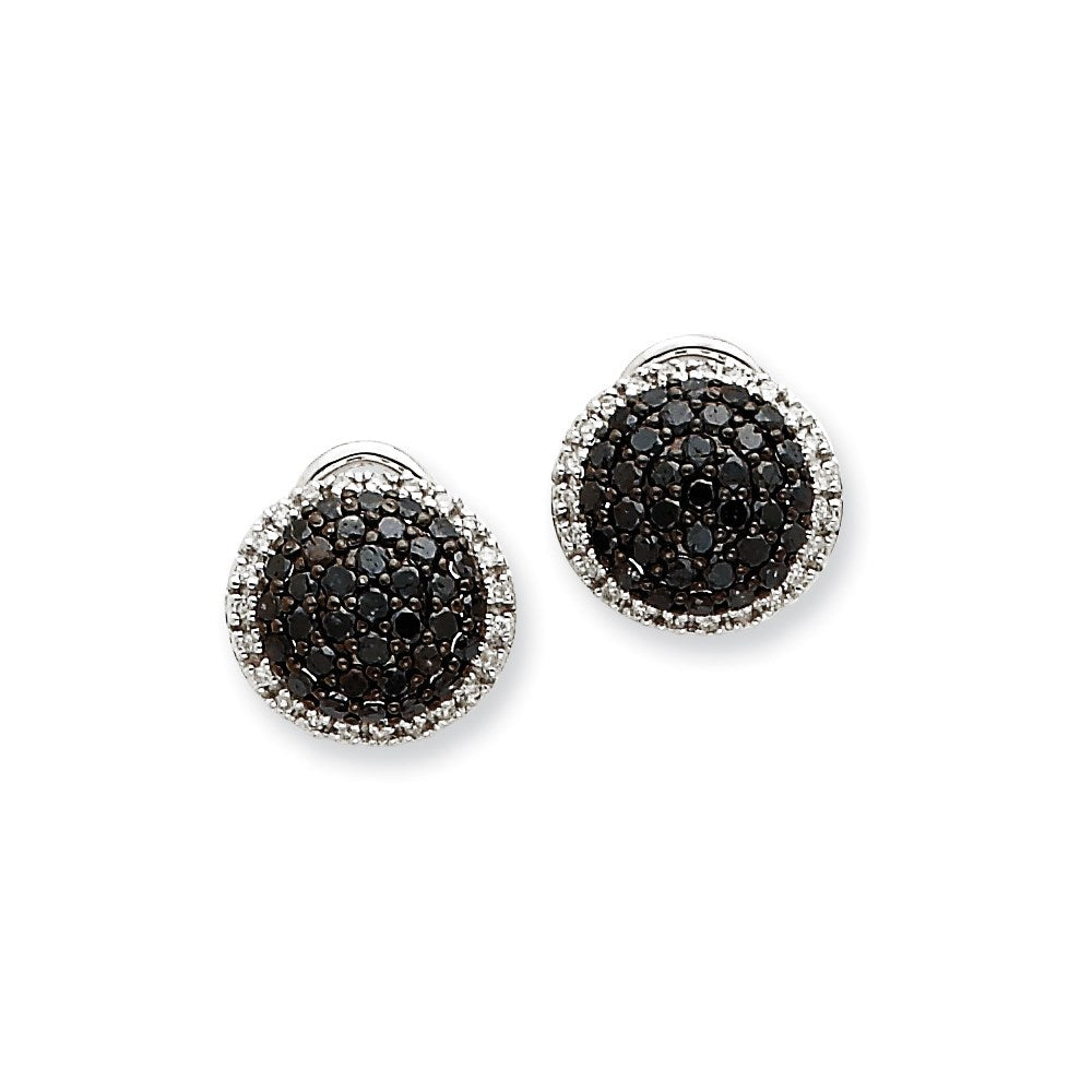 14K Weißgold Diamant-Ohrringe