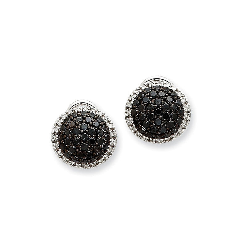14K Weißgold Diamant-Ohrringe