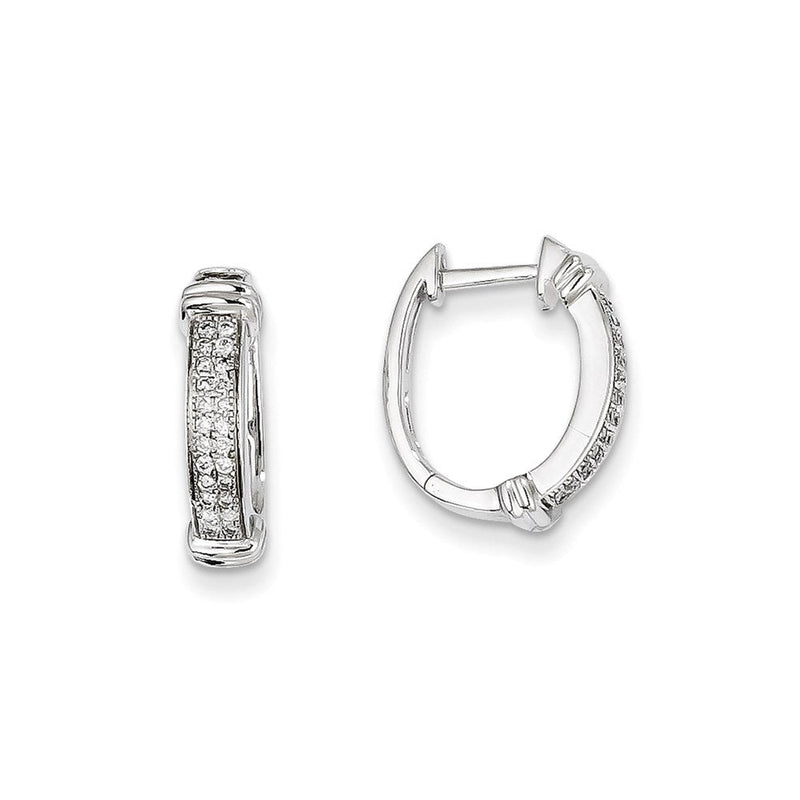 14K WG Diamant-Ohrringe
