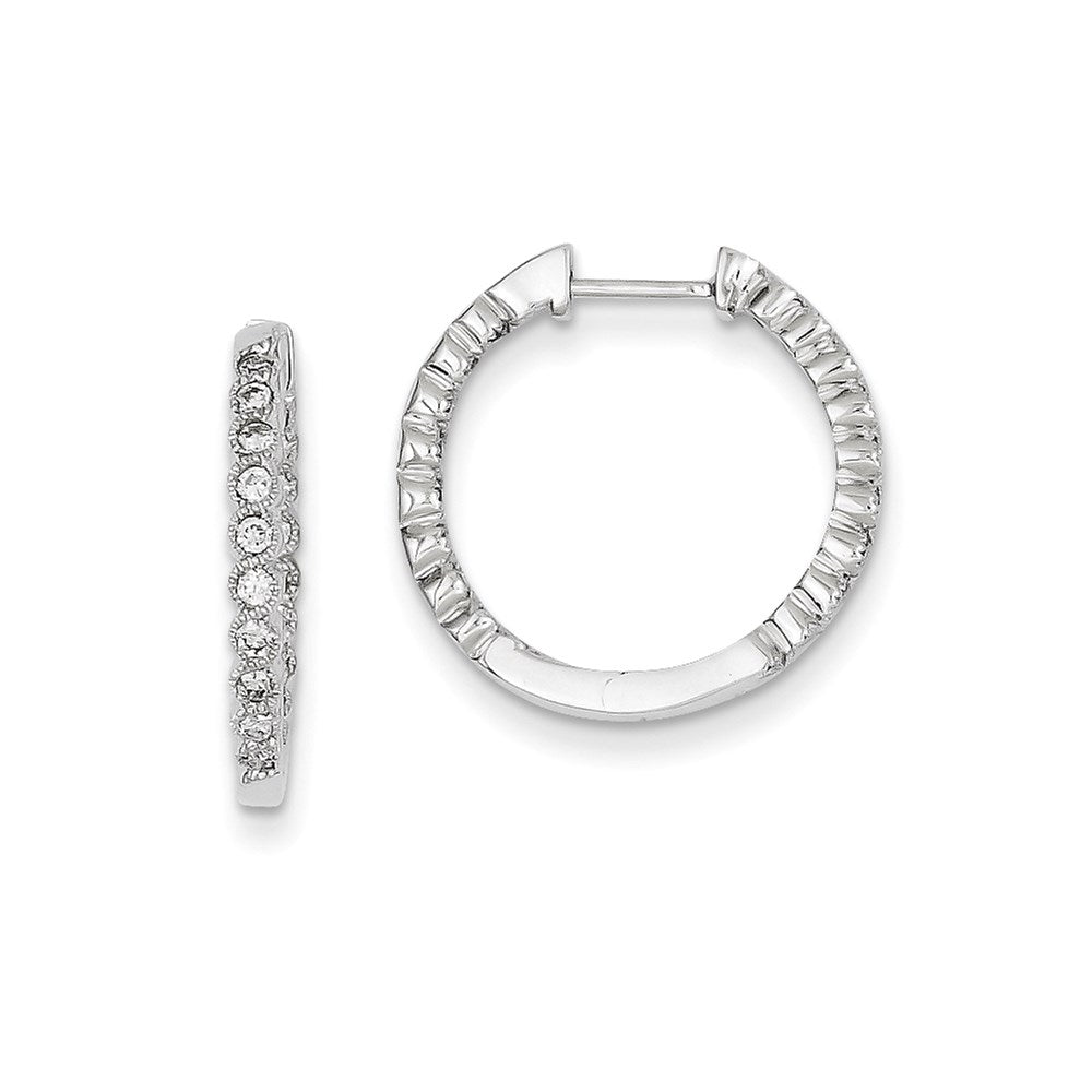 14K WG Diamant-Ohrringe