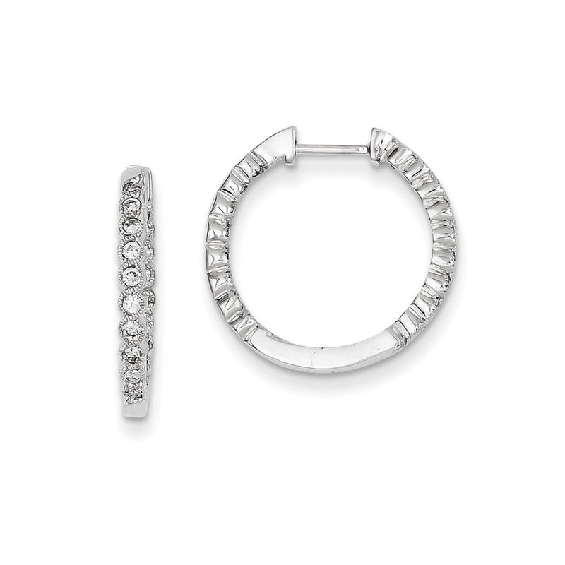 14K WG Diamant-Ohrringe
