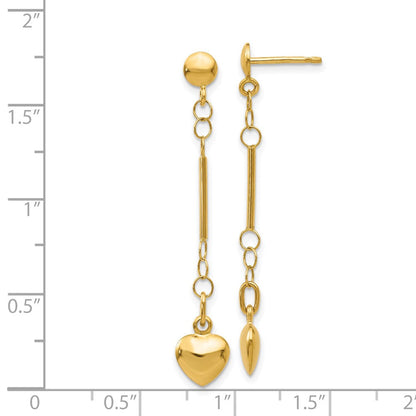 14K Gelbgold Ohrringe, hohl