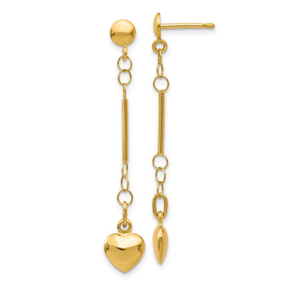 14K Gelbgold Ohrringe, hohl