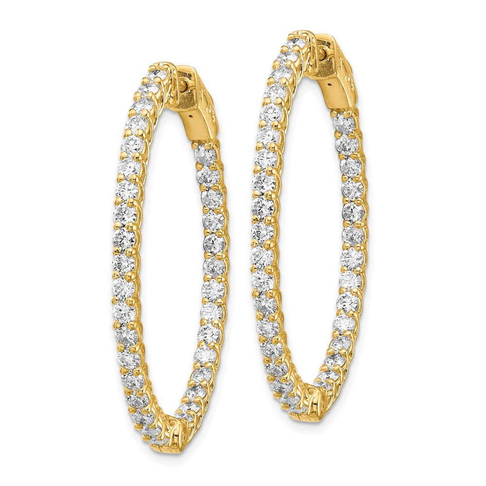 14K Gelbgold Weiß 3,33 ct. Laborgezüch