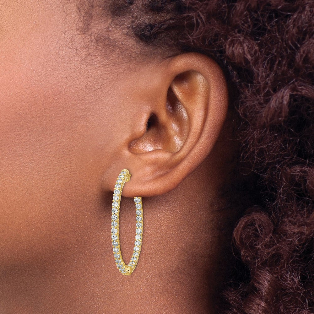 14K Gelbgold Weiß 3,33 ct. Laborgezüch