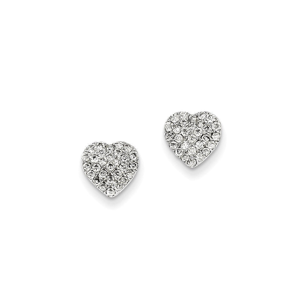 14K Weißgold Diamant-Ohrringe