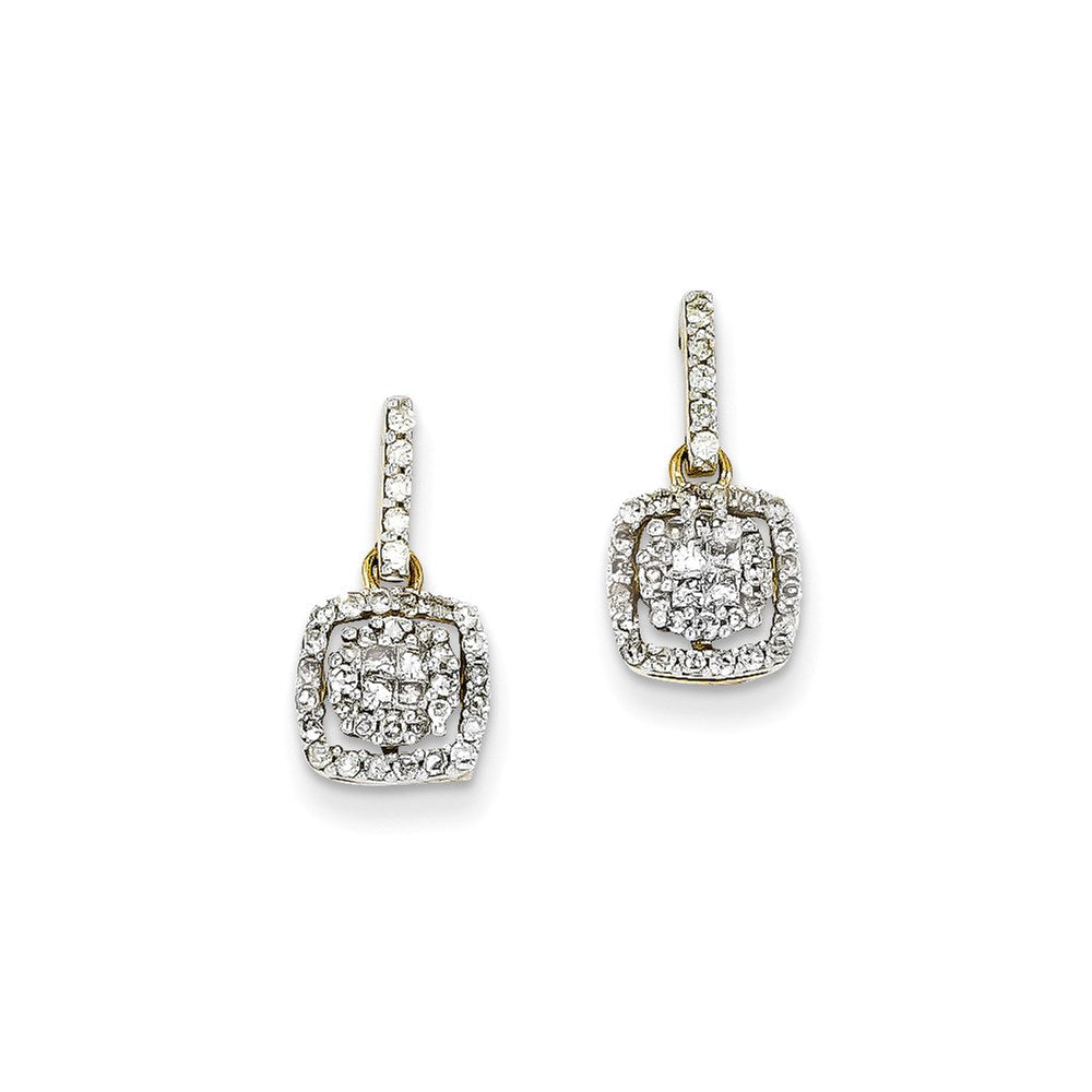 14K Gelbgold Diamant-Ohrringe