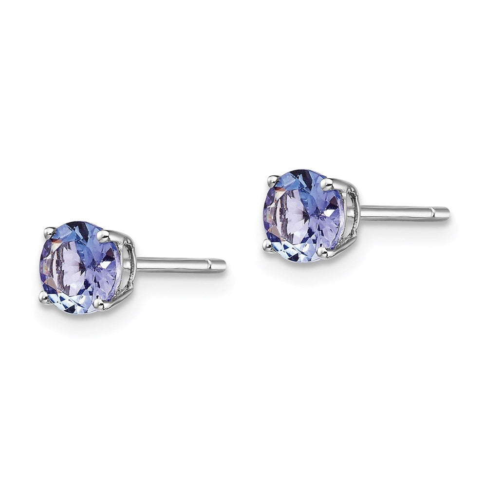 Ohrstecker mit Tansanit, 14K Weißgold