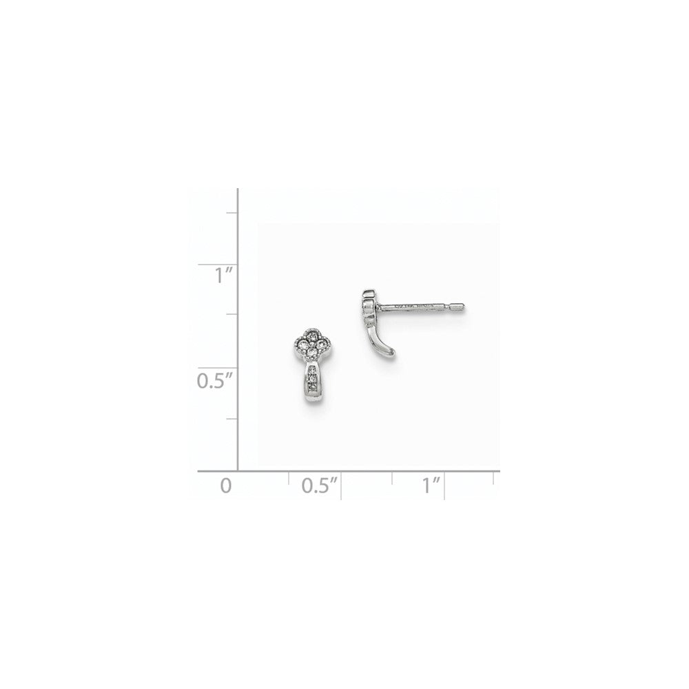 14K Weißgold Diamant-Ohrstecker