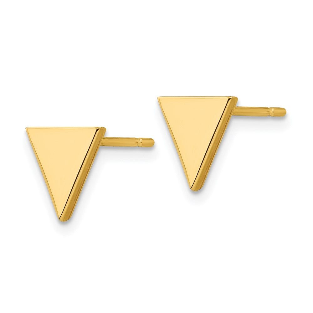 14K Gelbgold Ohrstecker mit Dreieck