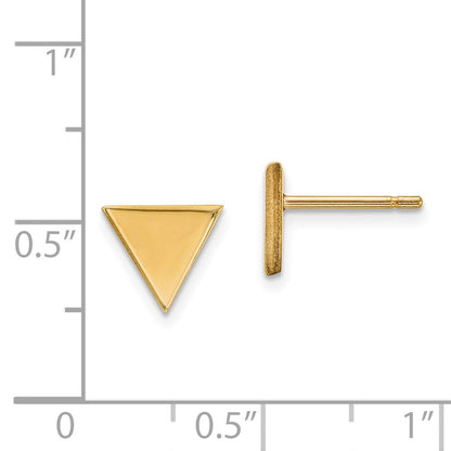 14K Gelbgold Ohrstecker mit Dreieck