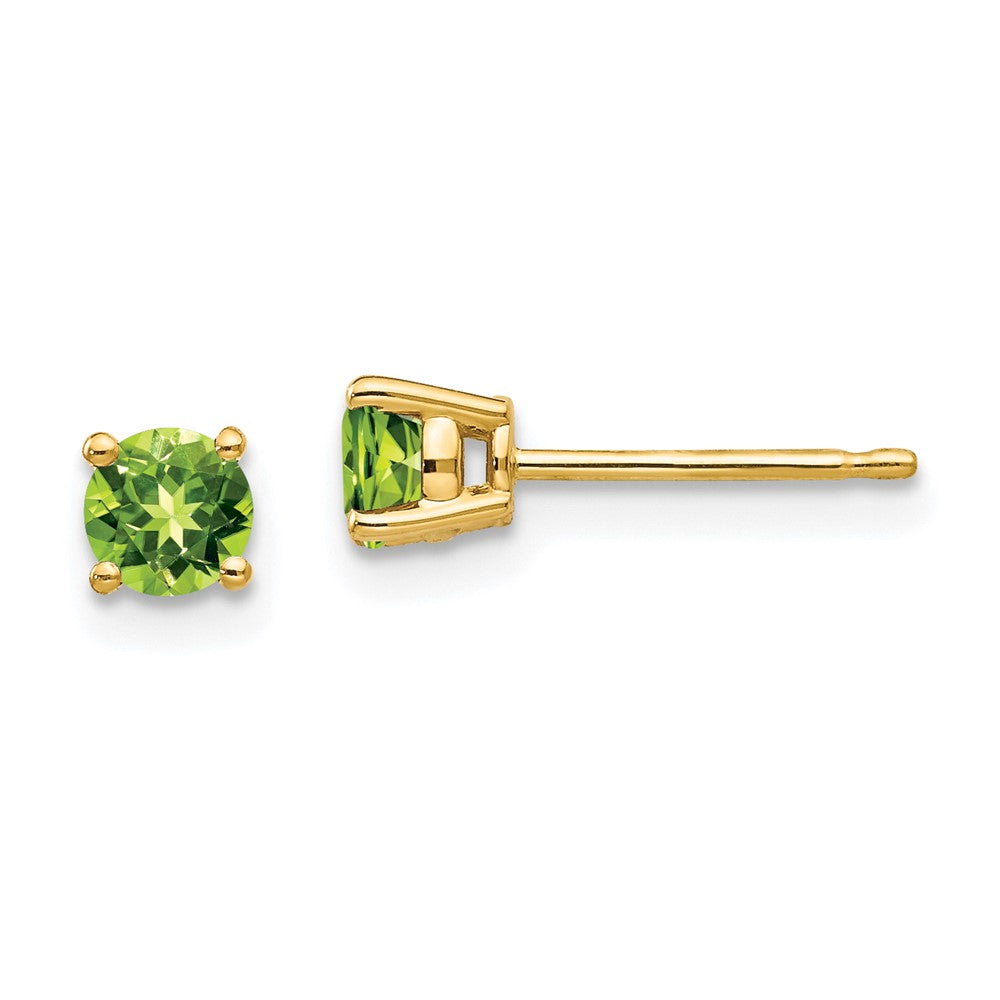 14K Gelbgold Ohrringe mit 4 mm Peridot