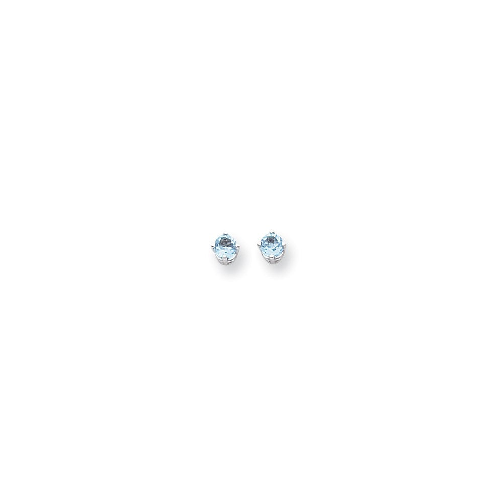 14K Weißgold-Ohrringe