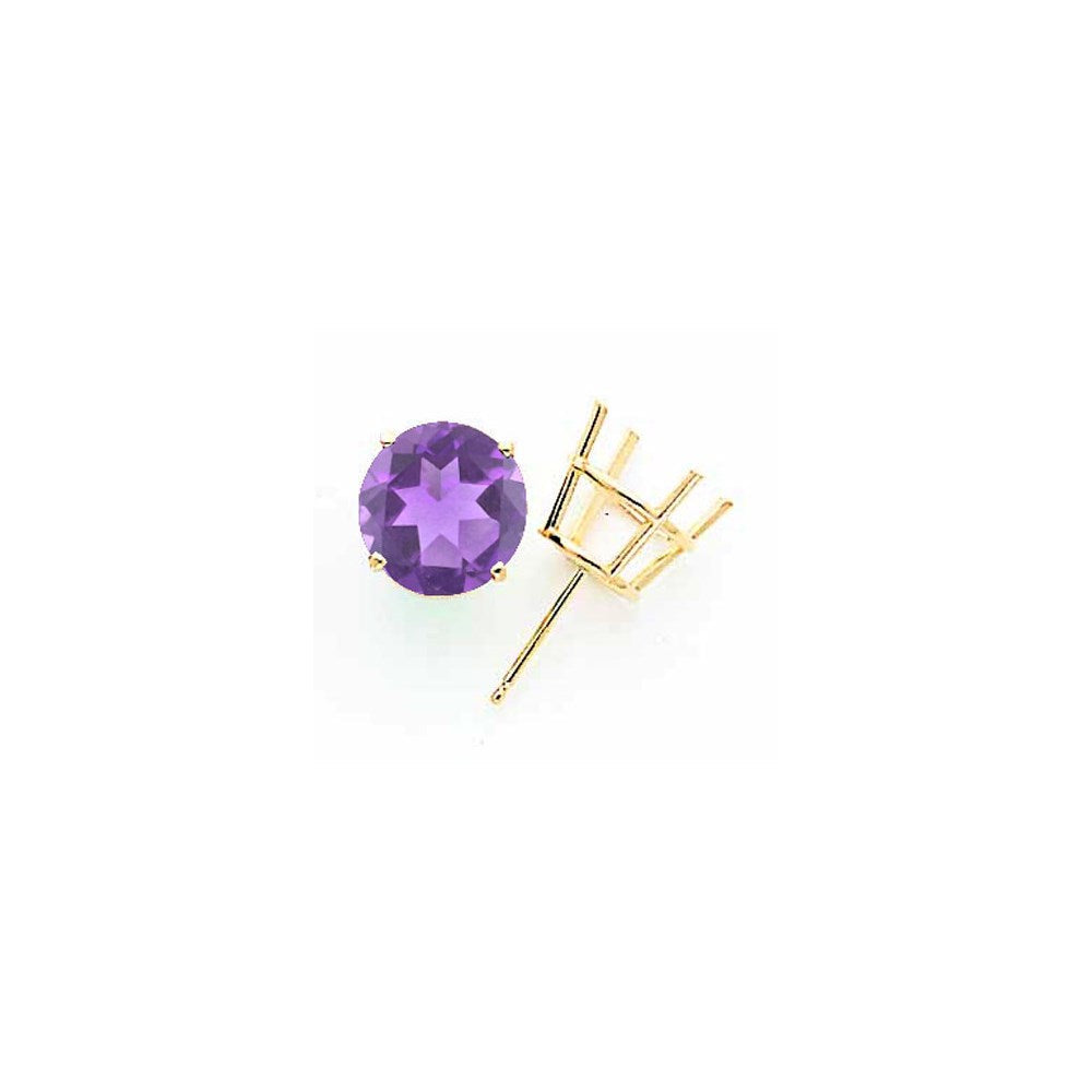 14K Gelbgold Ohrringe mit 10 mm Tsavoriten