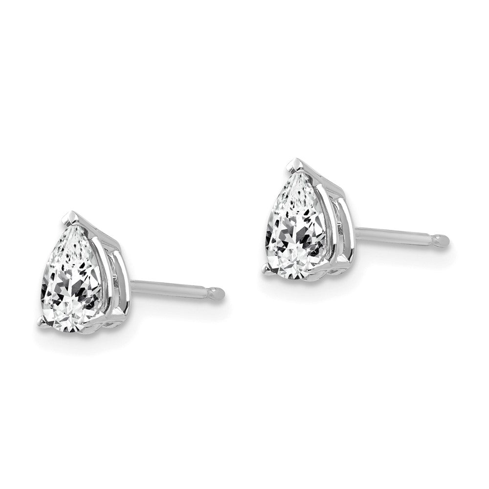 14K Gelbgold Ohrstecker mit Zirkonia im Birnenschliff