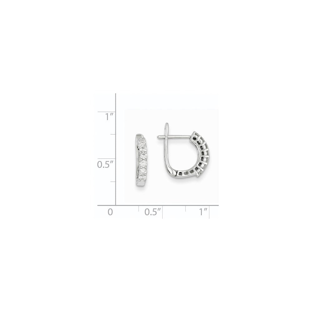 14K Weißgold Ohrringe mit AA-Qualität Diamanten, Fancy-Fassung