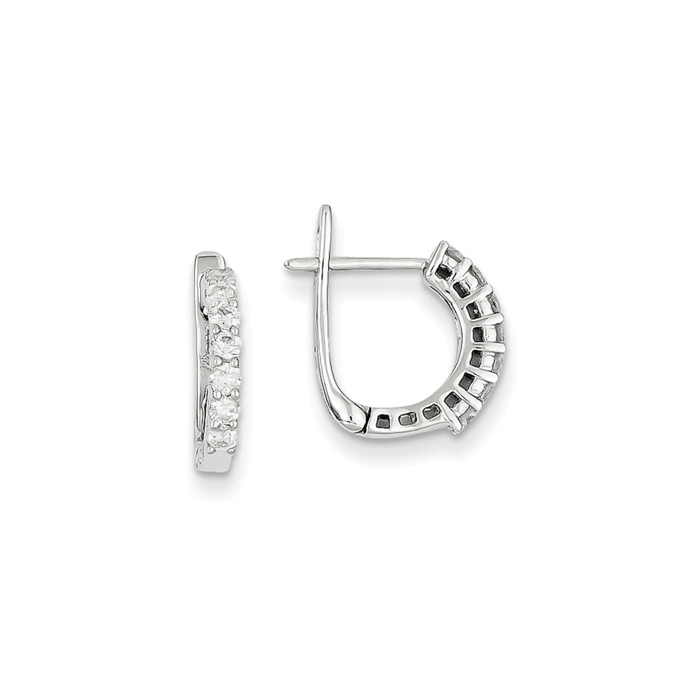 14K Weißgold Ohrringe mit AA-Qualität Diamanten, Fancy-Fassung