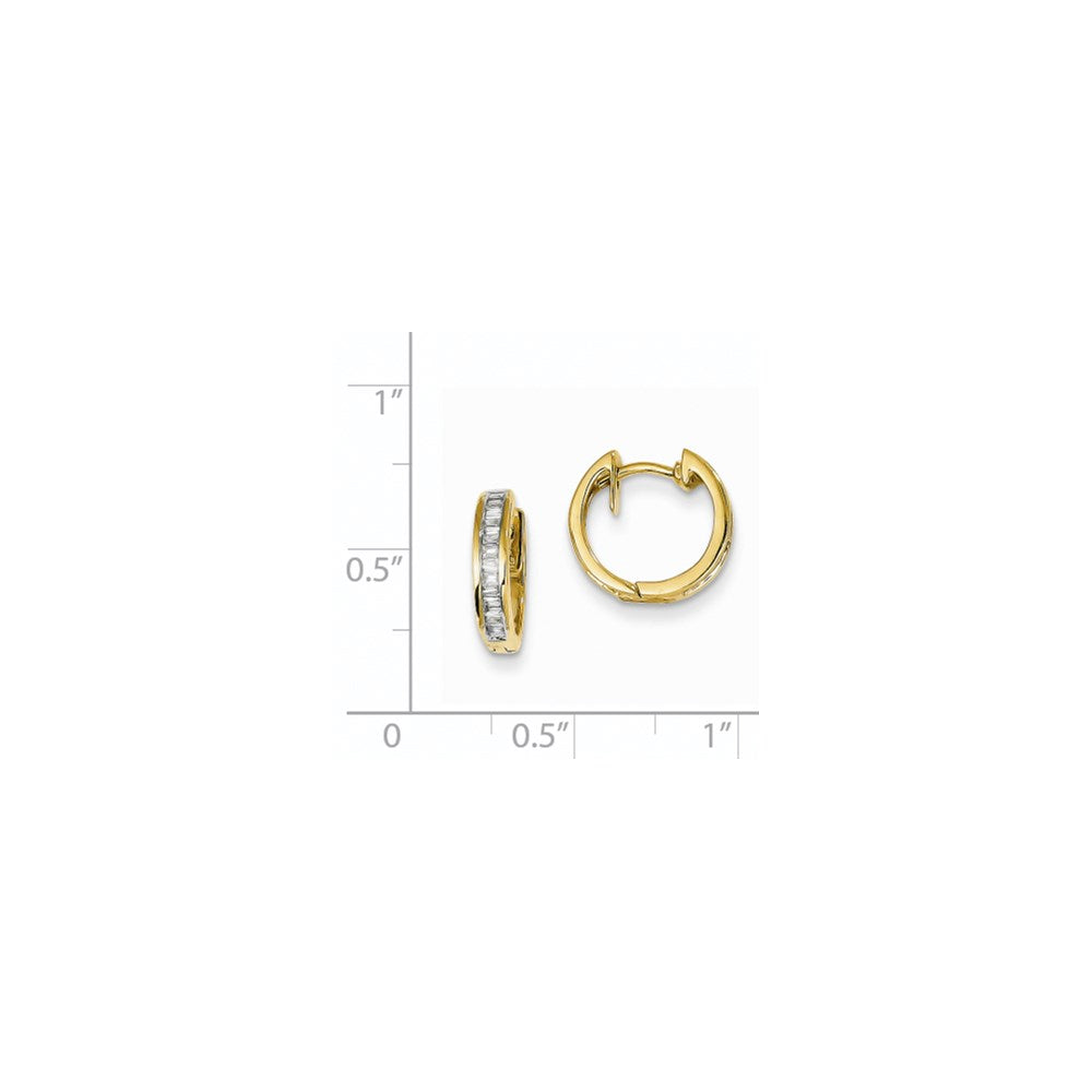 14K Gelbgold Diamant-Ohrringe