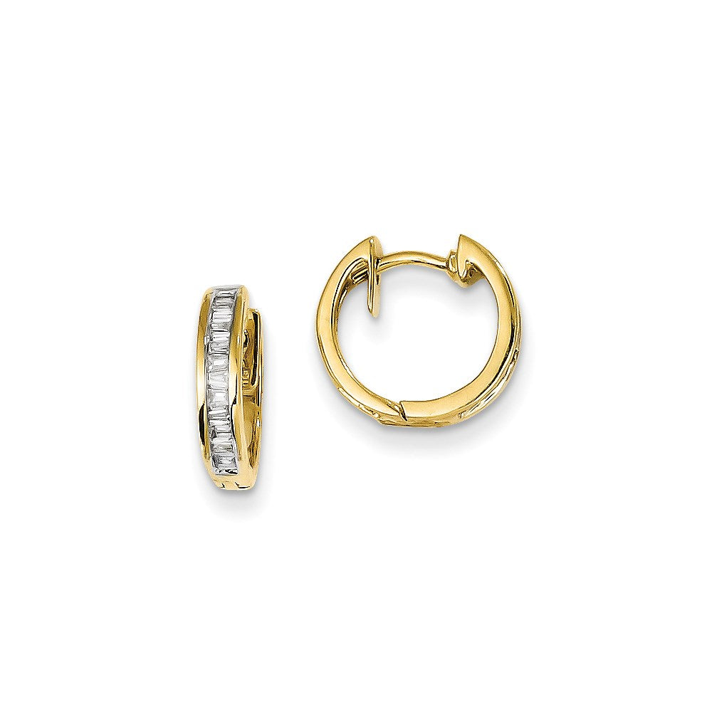 14K Gelbgold Diamant-Ohrringe