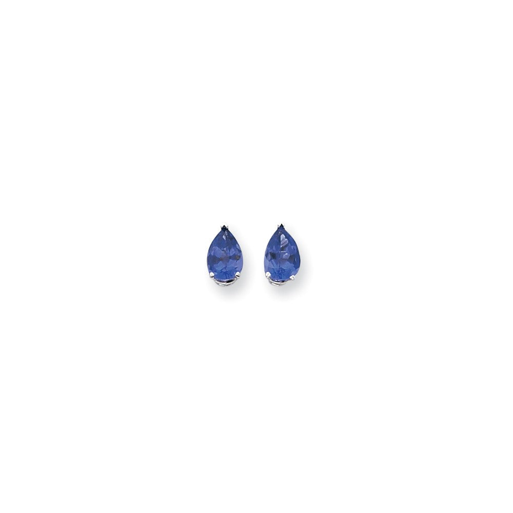 14K Gelbgold Tsavorit Birnenschliff Ohrstecker