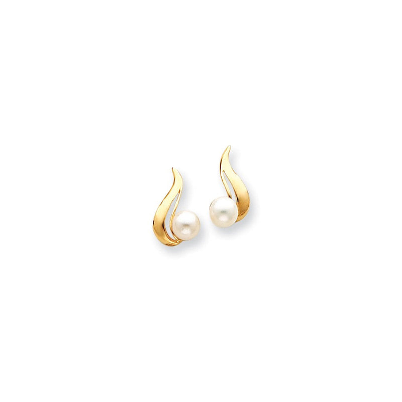 14K Gelbgold Fantasie Ohrringe Mtg