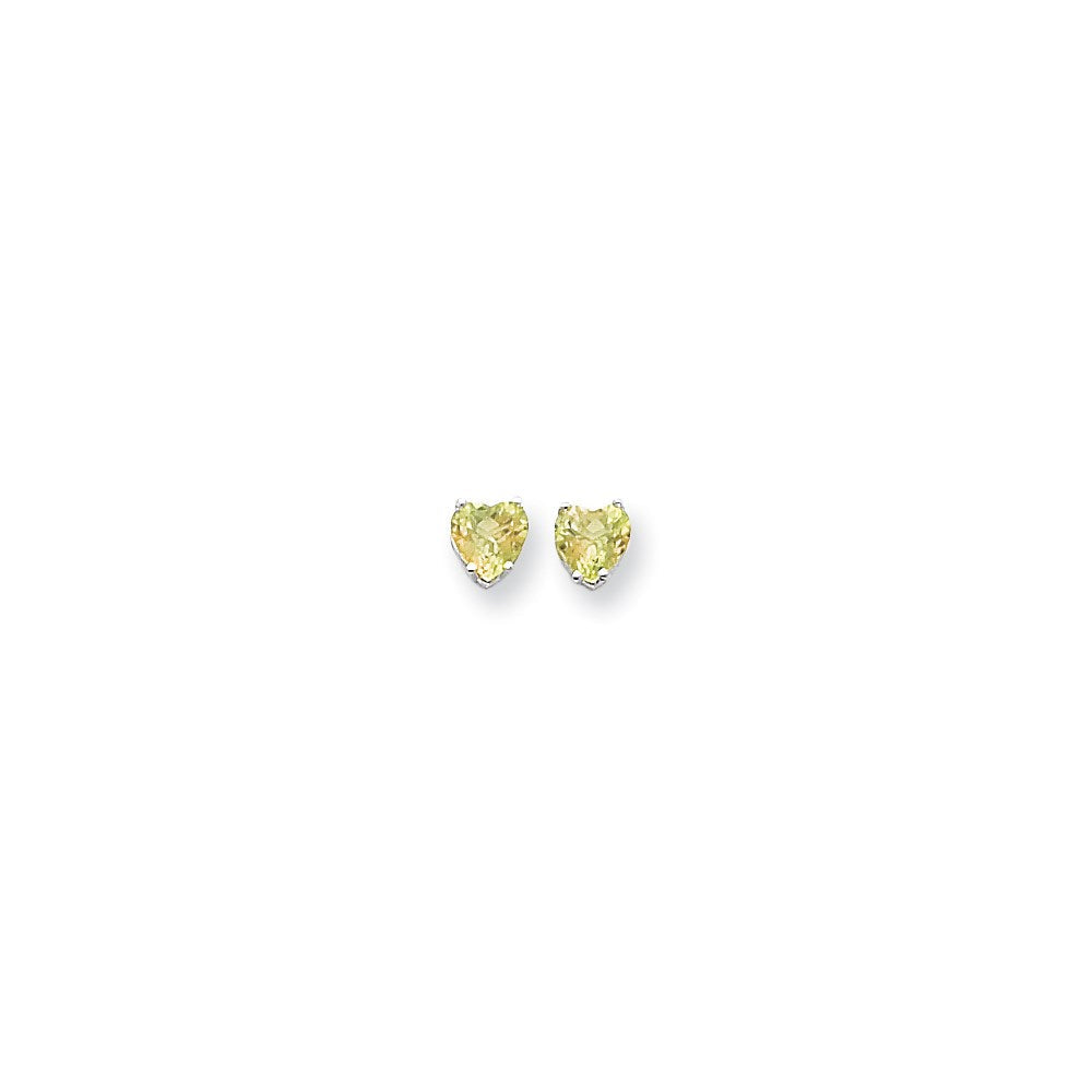 14K Weißgold Mystiktopas-Ohrring