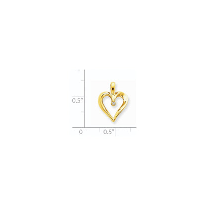 14K Diamant-Herz