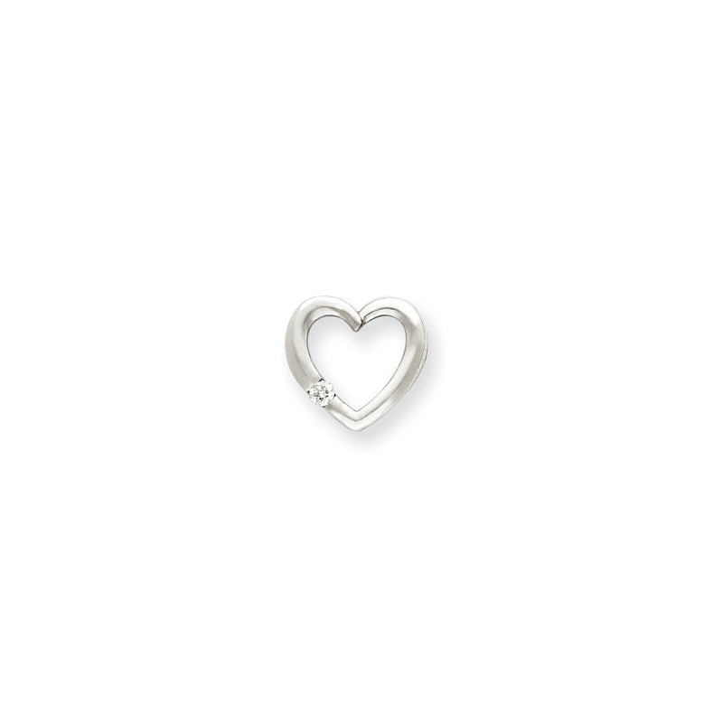 14K Gold Herzanhänger mit VS-Diamanten
