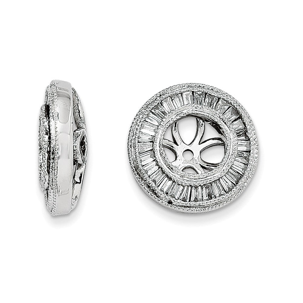 14K Weißgold Diamant-Ohrring-Aufsteckelement