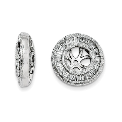 14K Weißgold Diamant-Ohrring-Aufsteckelement