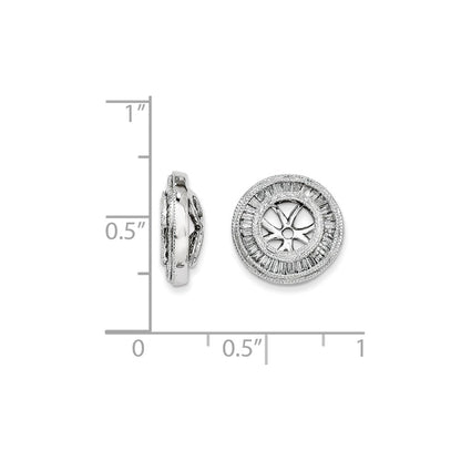 14K Weißgold Diamant-Ohrring-Jackets
