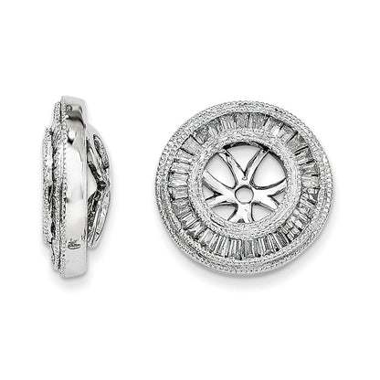 14K Weißgold Diamant-Ohrring-Jackets