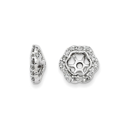 Ohrring-Jackets aus 14K Weißgold mit Diamanten