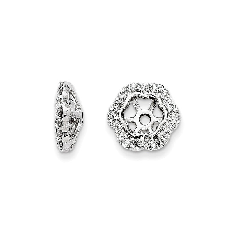 Ohrring-Jackets aus 14K Weißgold mit Diamanten
